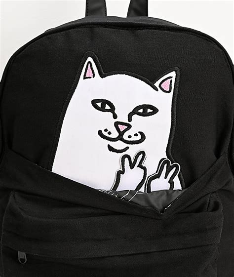 RIPNDIP Lord Nermal Black Backpack | Zumiez