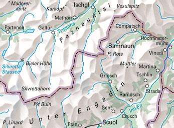 43 Samnaun - Silvretta / incl. Free Map on Smartphone - swisstravelcenter.ch | Hallwag Kümmerly+Frey