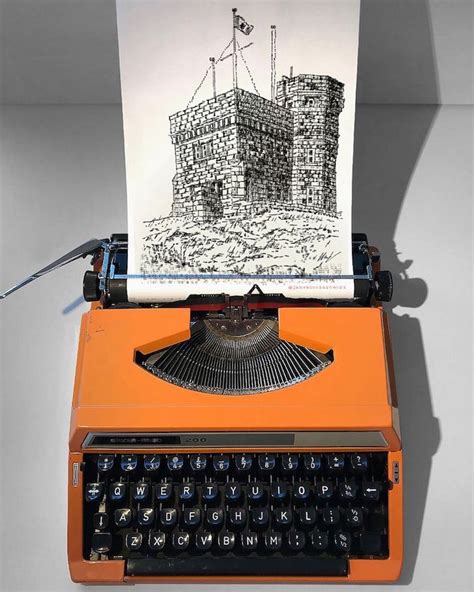 Striking Art Created Using a Typewriter