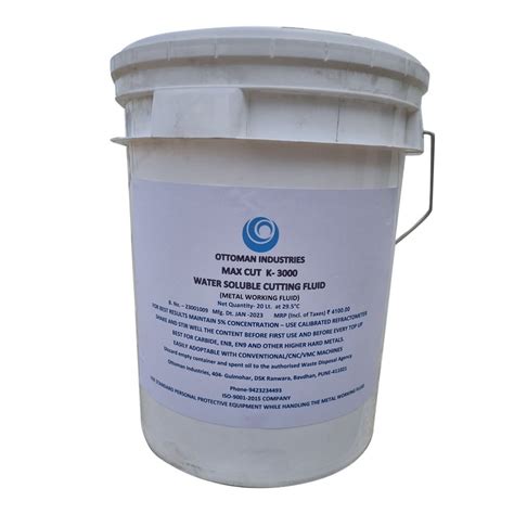 20 L Max Cut K 3000 Water Soluble Cutting Fluid, Packaging Type: Bucket ...