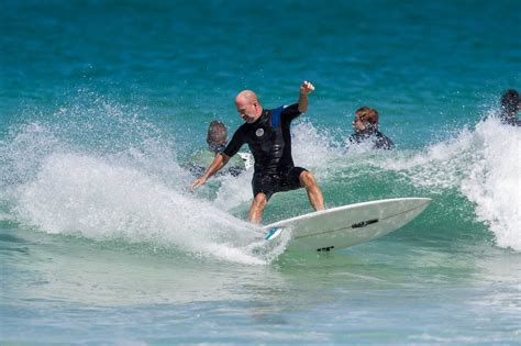 Surfing Trigg Beach, WA