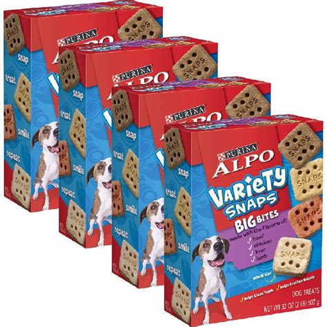 ALPO Variety Snaps Big Bites Dog Treats with Beef Chicken Liver # ...