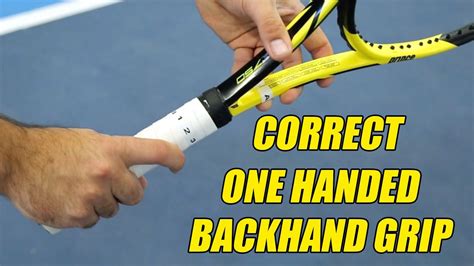 What Are The Correct One Handed Backhand Grips? | Ace Academy Tennis | Cesar Morales - YouTube