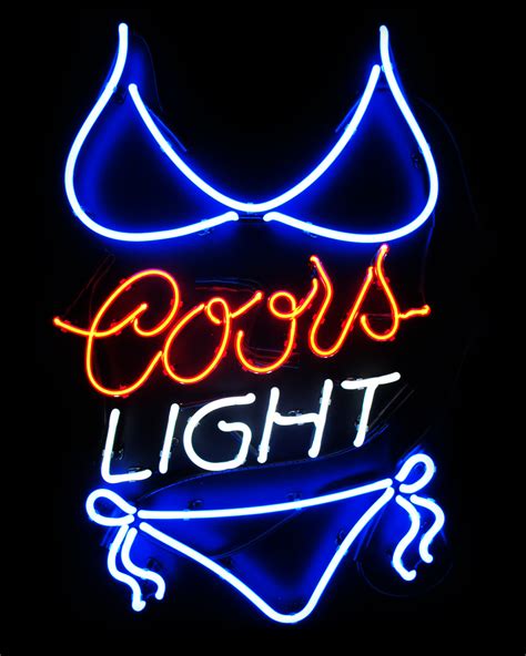 Coors Light Neon Sign - Tumblr Pics