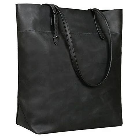 Black Leather Shopping Bag, Pure Leather: Yes at best price in New ...