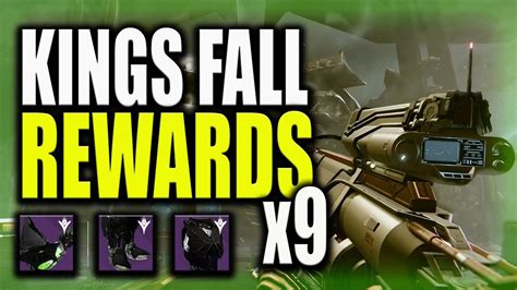 Destiny - Kings Fall Hard Mode Rewards x9(335 Loot) - YouTube