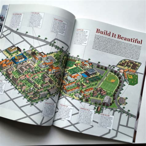 Santa Clara University Campus Map Illustration on Behance