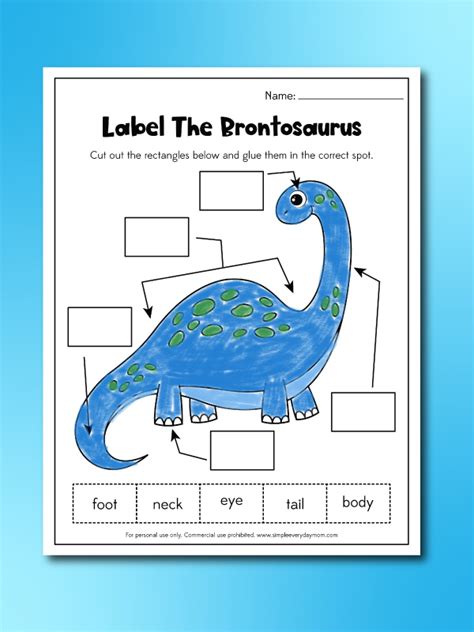 Dinosaur Printable Worksheets