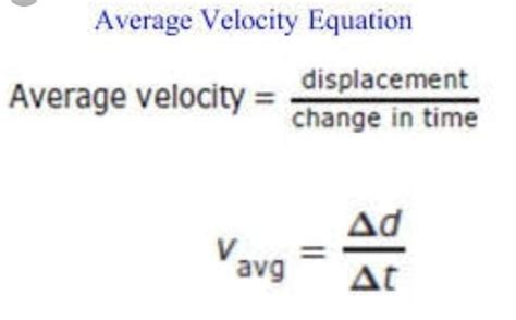 Equation Average Velocity Physics - Tessshebaylo