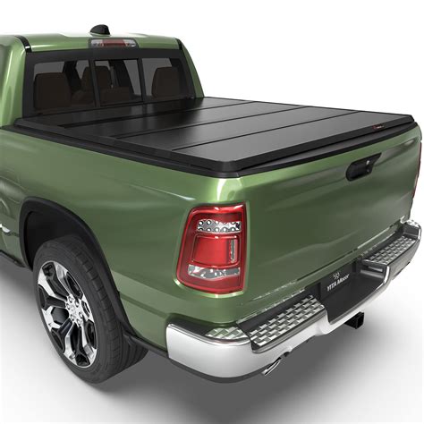 Ledkingdomus 8 ft 96.3" Bed Tonneau Cover Soft Quad-Fold for 2002-2023 Dodge Ram 1500 2500 3500 ...