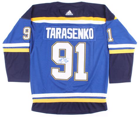 Vladimir Tarasenko Signed Blues Jersey (JSA COA) | Pristine Auction