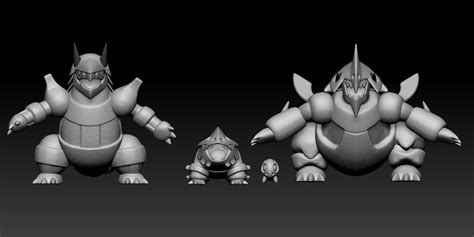 Pokemon Aggron Mega Evolution 3D model 3D printable | CGTrader