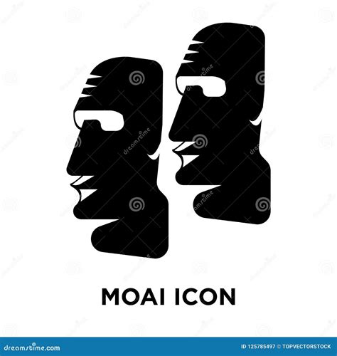 Moai Icon. Trendy Moai Logo Concept On White Background From Arc ...