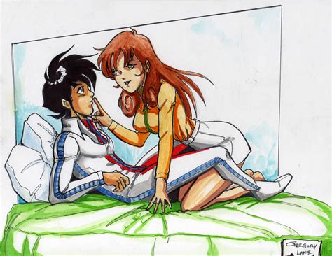 Rick Hunter & Lisa Hayes - Lisa Hayes - Robotech: The Macross Saga - Art by Greg Lane | Dibujos