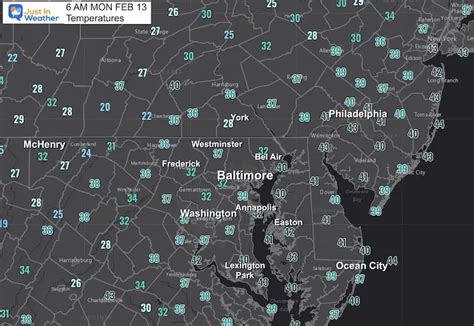 February 13 Returning Warm Air Then Rain Ends The Week - Just In Weather