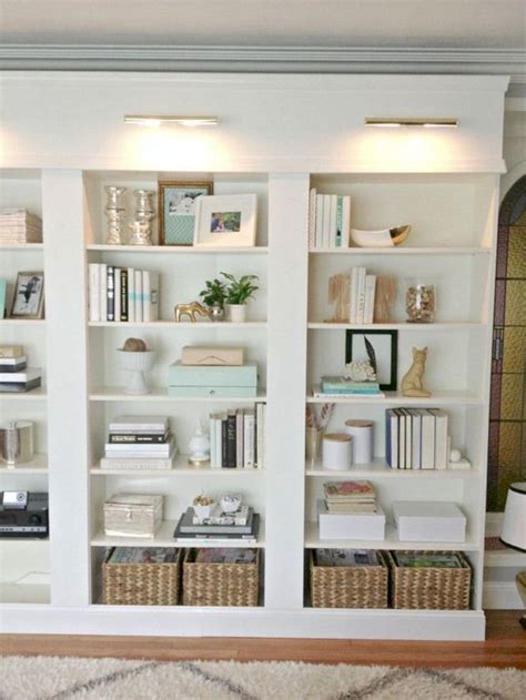 Built In Bookcases Using IKEA Shelves | Styling bookshelves, Home, Home ...