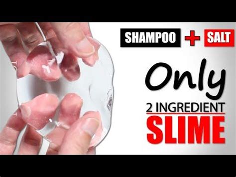 SHAMPOO SLIME 1 INGREDIENT/HOW TO MAKE SLIME WITH SHAMPOO AND SALT WITHOUT GLUE BORAX/SLIME ...