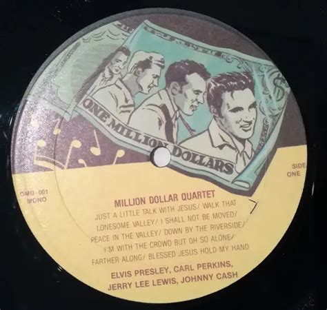 Million dollar quartet by Elvis Presley , Johnny Cash , Carl Perkins , Jerry Lee Lewis, LP with ...