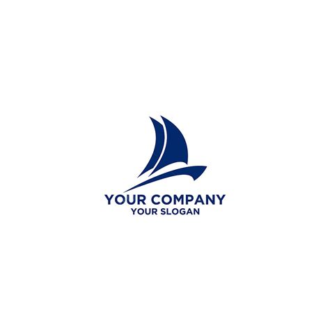 Sail Boat Logo Vector Art PNG, Blue Sailing Boat Logo Design Vector, Boat, Symbol, Yacht PNG ...