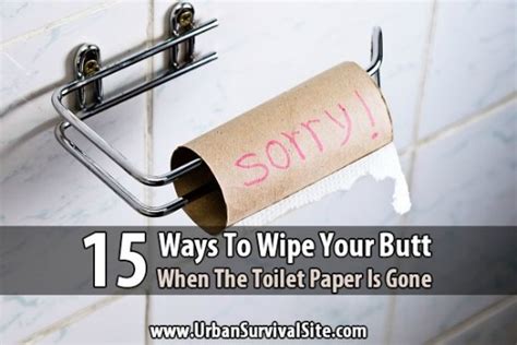 15 Alternatives To Toilet Paper In An Emergency