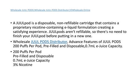 PPT - Wholesale JUUL PODS PowerPoint Presentation, free download - ID:12072152