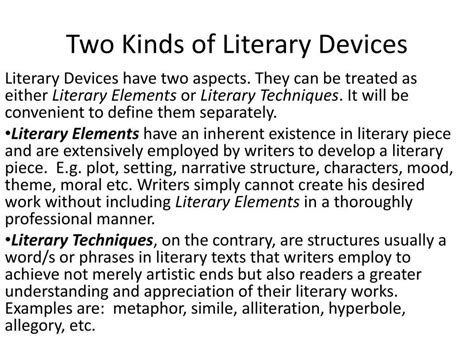 What Is The Difference Between Literary Device And Literary Technique ...