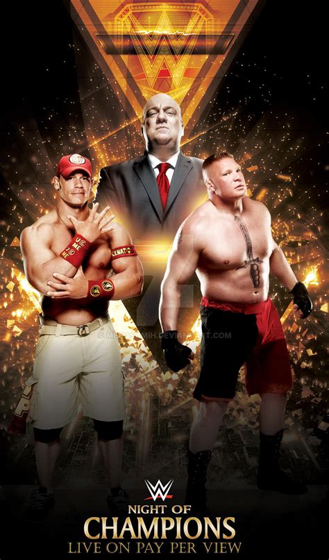 John Cena Vs Brock Lesnar WWE Night Of Champions ! by menasamih on ...