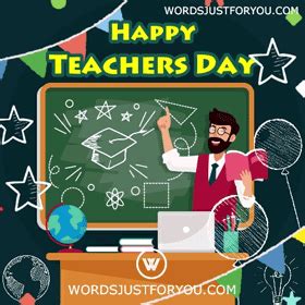 Happy Teachers Day Gif - 6590 » WordsJustforYou.com - Original Creative Animated GIFs