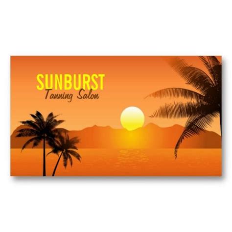 Palm Trees Business Card | Zazzle.com | Business cards, Business card design, Salon business cards