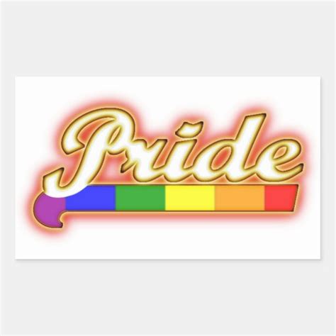 Gay Pride Glowing Pride Rectangular Stickers