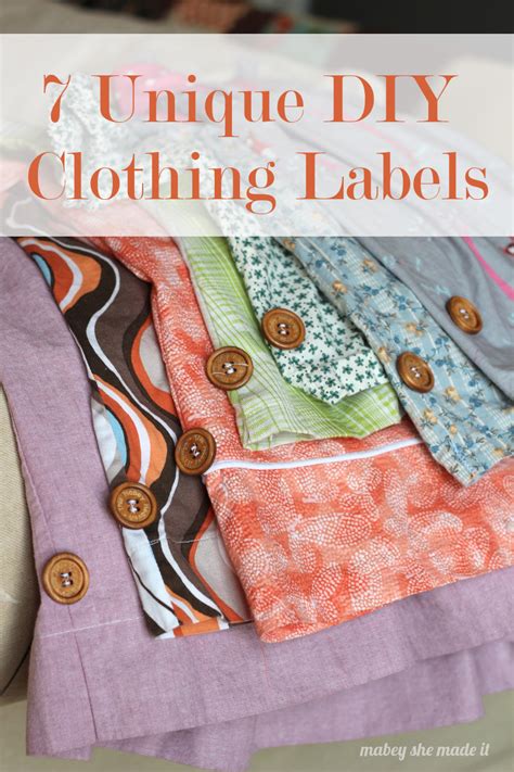 7 Unique DIY Clothing Labels | Mabey She Made It