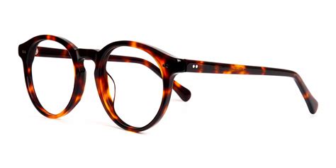 Round Tortoise Shell Glasses Frames | WIGAN 5 | Specscart.®