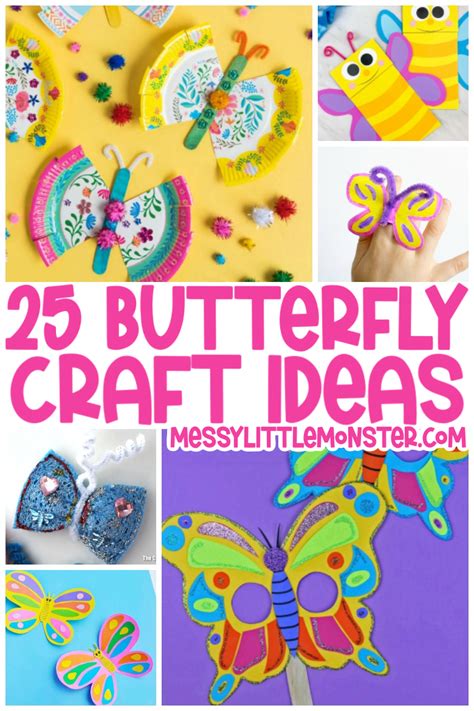 25 Beautiful Butterfly Crafts for Kids of all Ages - Messy Little Monster