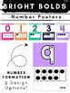 Bright and Bold Number Posters| Number Formation Charts| | TPT