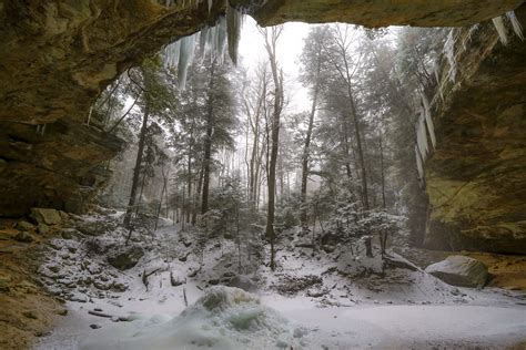 Ash Cave, Winter | Ash Cave transformed into a mystical wint… | Flickr