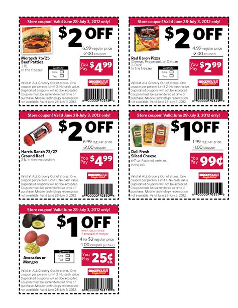 Groceries Coupons Printable