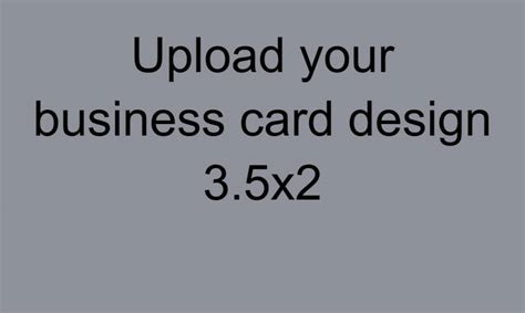 Upload Business Card | 3.5x2 - MNCPrint.com