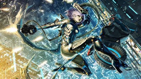Cyberpunk Anime Girl 4K Dynamic Wallpaper