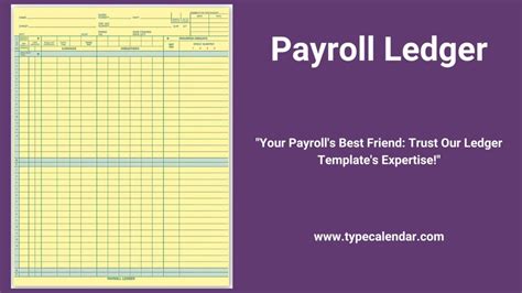 Free Pritntable Payroll Ledger Templates [Excel, PDF] Sample