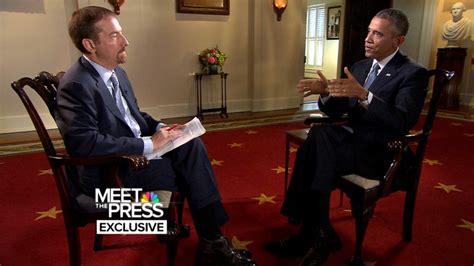 President Barack Obama's Full Interview With NBC's Chuck Todd