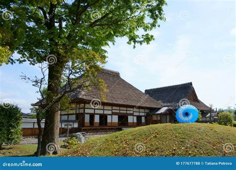 Ashikaga Gakko Landscaped Hillocks with Hojo in Background. Ashikaga Gakko is Japan`s Stock ...