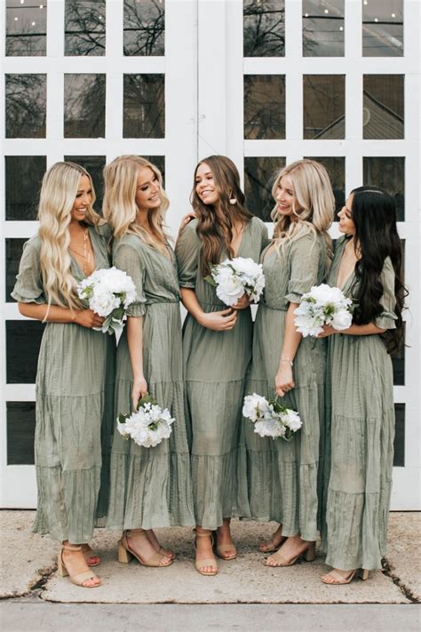 Sage Green Bridesmaid Dresses | Sage green bridesmaid dress, Sage bridesmaid dresses, Green ...