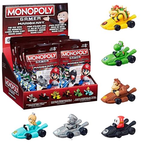 24-Pack Super Mario Monopoly Gamer Mario Kart Power Pack Figures | CDON