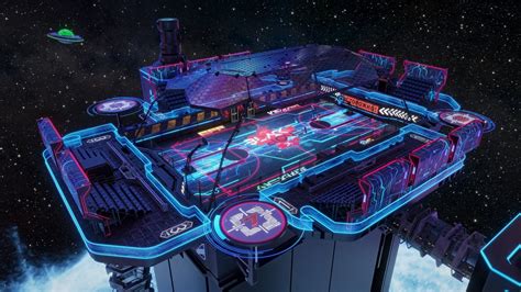 Futuristic Scifi Space Basketball court 3D | CGTrader