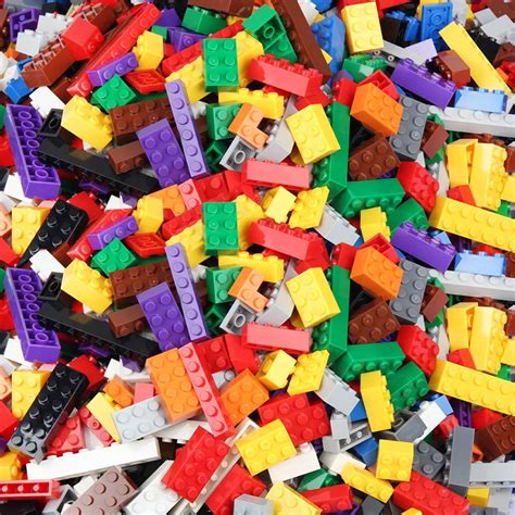 1000/500 PCS Building Blocks Bricks Set Creator City DIY Creative Toys Educational Bulk Bricks ...