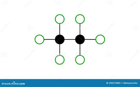 Hexachloroethane Molecule, Structural Chemical Formula, Ball-and-stick ...