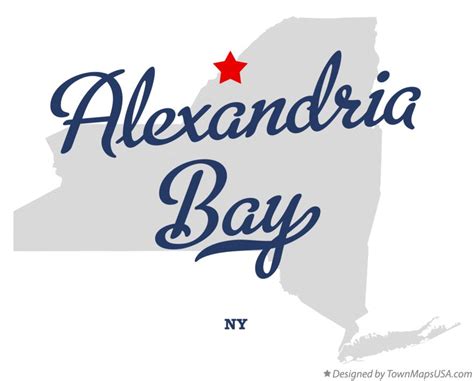 Map of Alexandria Bay, NY, New York