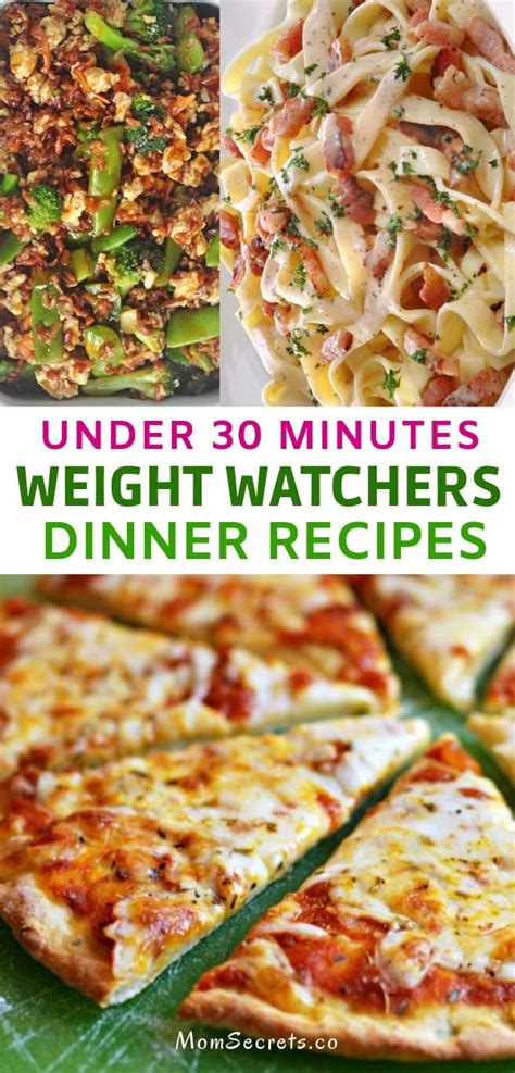 Best Weight Watchers Dinner Recipes - Under 30 minutes