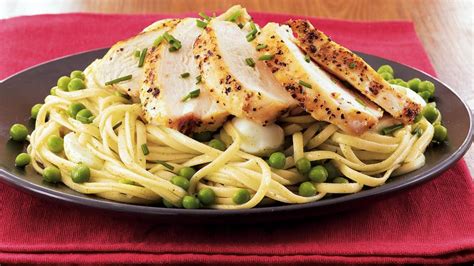 Minty Linguine with Grilled Chicken Recipe - BettyCrocker.com