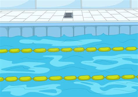 Cartoon Background of Swimming Pool. Stock Illustration - Illustration of backdrop, lifestyle ...